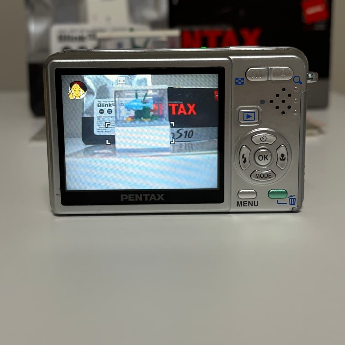 작례있음🍎 희귀🫧 Pentax Optio S10 babyblue 상품이미지5