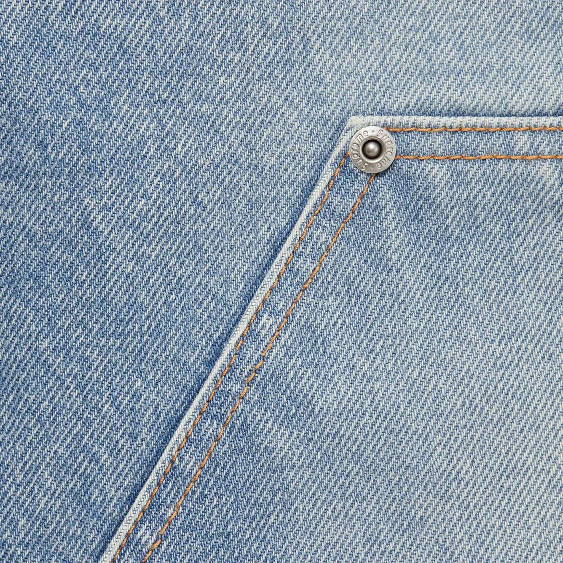 32] 슈프림 더블 니 페인터 팬츠 워시드 블루 - 23SS 상품이미지3