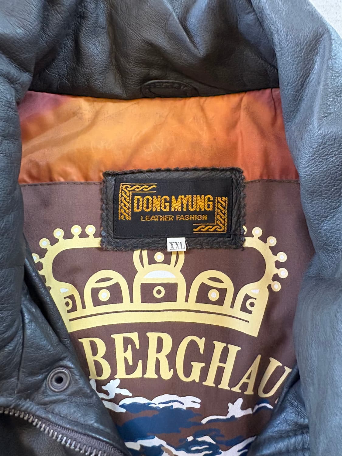 구스 다운 안감 가죽 자켓 상품이미지4