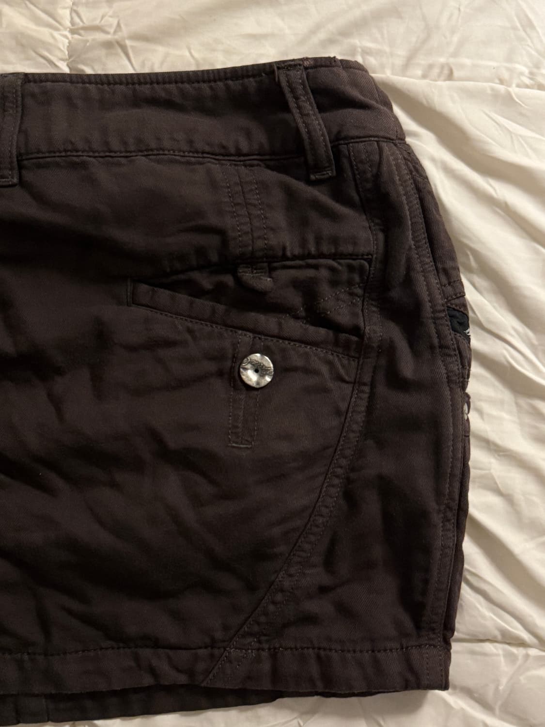 디젤 Y2k 브라운 미니 스커트 상품이미지4