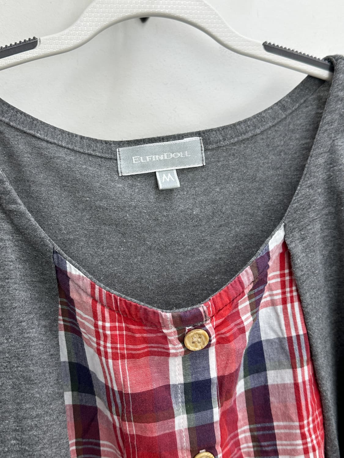 🤍사와코의 모리걸 바선생 코디세트🤍체크 가디건 레이어드 러블리  상품이미지4