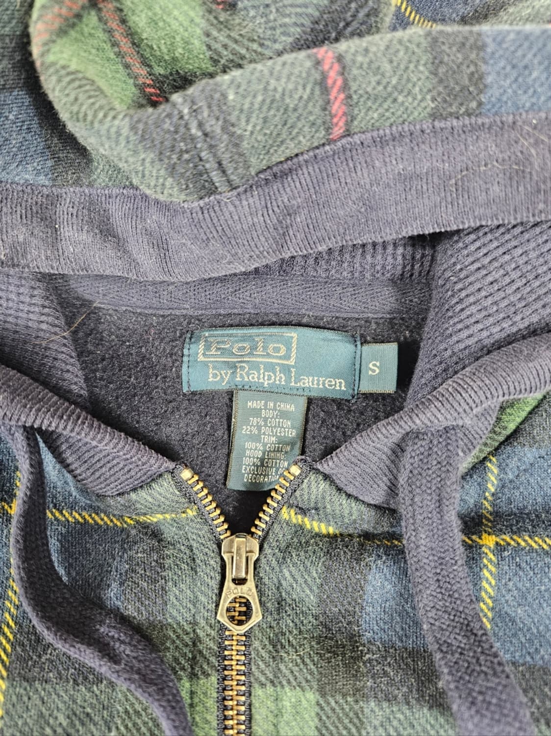 폴로타탄체크빅포니후드집업 상품이미지7