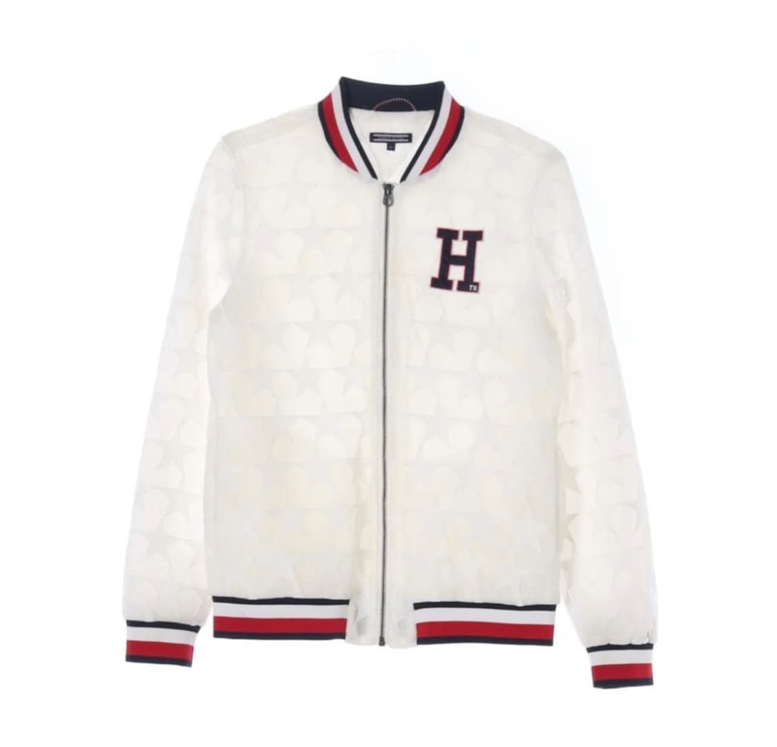 TOMMY HILFIGER 타미힐피거 화이트 매쉬 블루종 상품이미지1