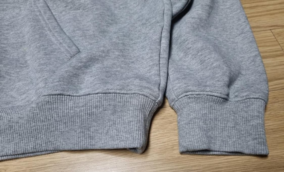 피치블랙 그레이컬러 후드티셔츠 상품이미지5