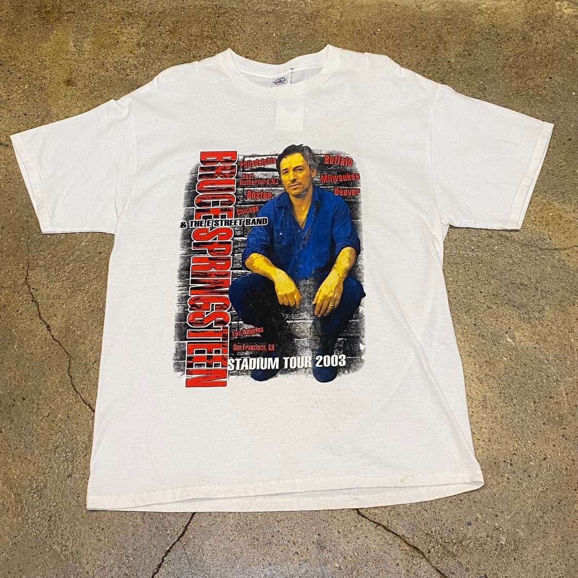 미국 빈티지 브루스 스프링스틴 투어티 반팔티 락티셔츠 상품이미지2