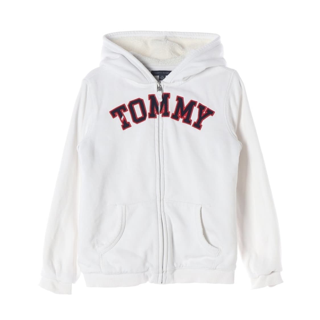 타미힐피거 키즈 아치로고 보아털 안감 후드 집업 L 12-14 상품이미지1