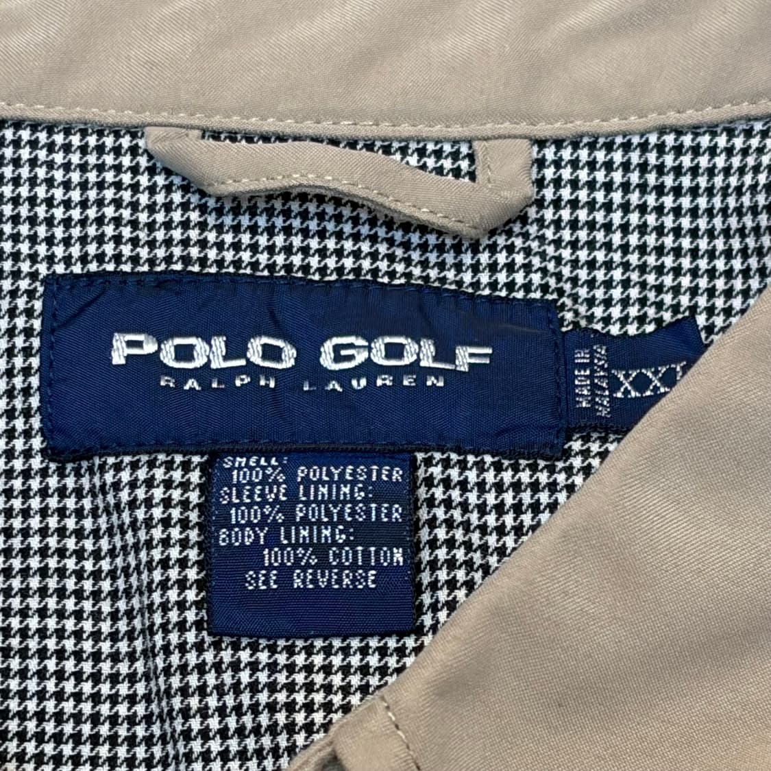 00s USA 빈티지 폴로랄프로렌 골프 스윙자켓 스윙탑 헤링본자켓 상품이미지6