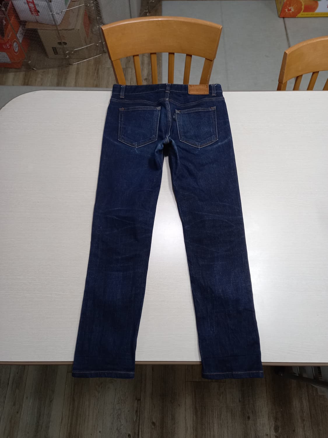 30 MODIFIED Kor 워싱 스판 슬림일자진 진청 30-163 상품이미지2