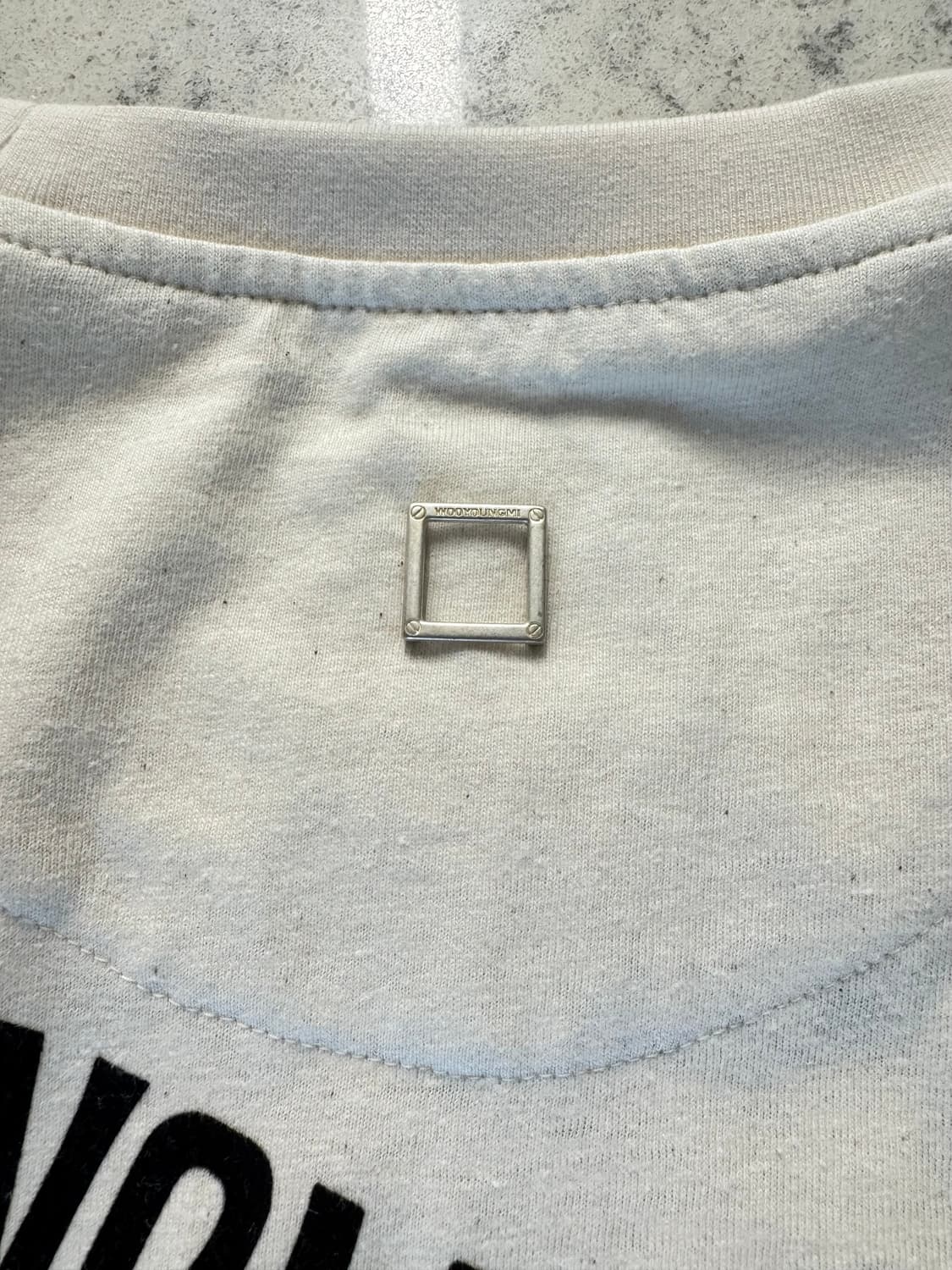 [새제품] 우영미 25ss 아이보리 그래픽 티셔츠 48 상품이미지9