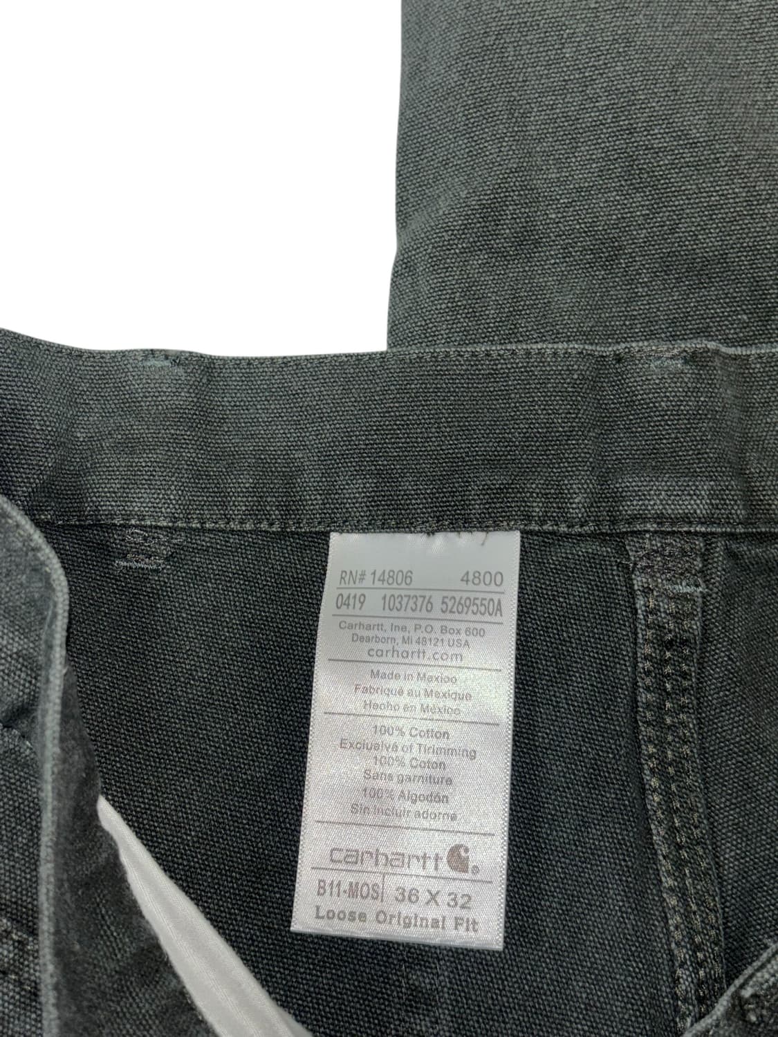 칼하트 b11 싱글니 카펜터 모스그린 상품이미지9