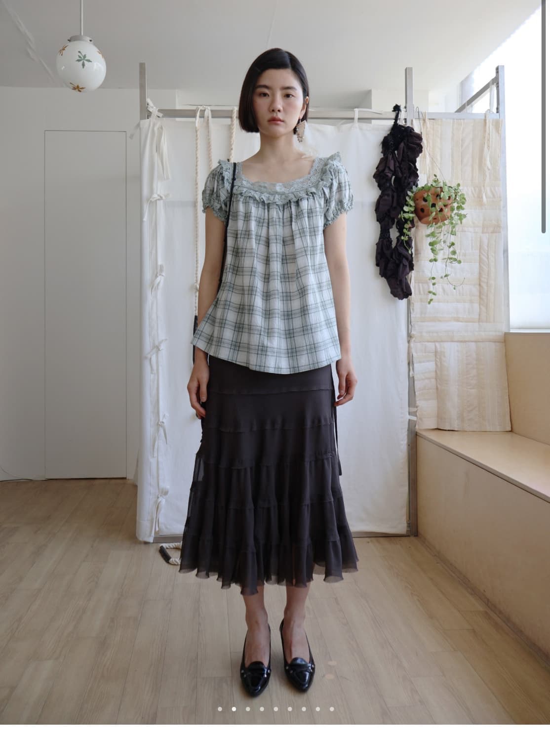 콜로신스 colocynth NORA SHIMMERING SKIRT 상품이미지1