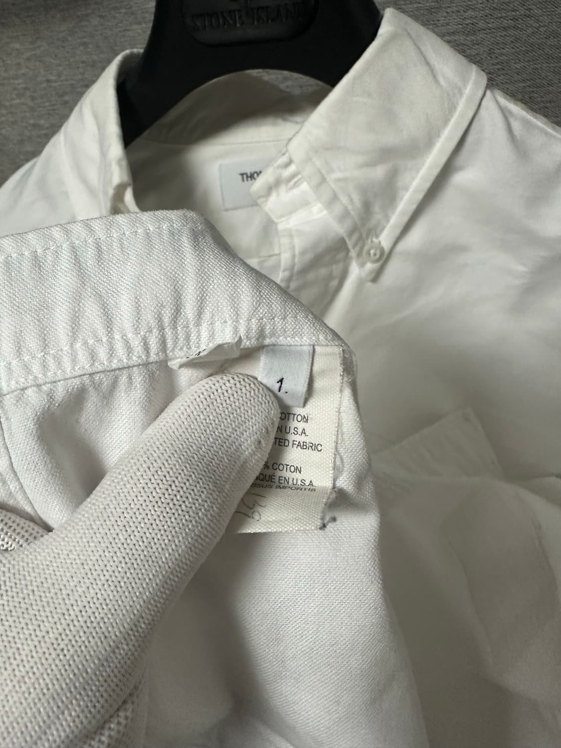 톰브라운 히든삼선 셔츠 화이트 (1) 상품이미지5