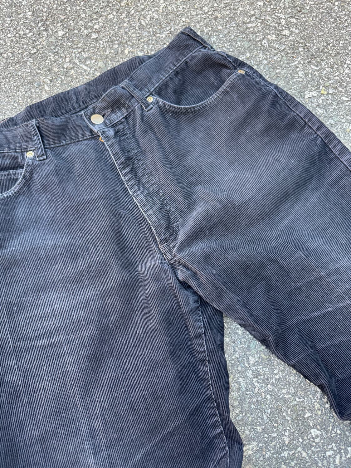 90’s Lee Riders 코듀로이 블랙 팬츠 상품이미지2