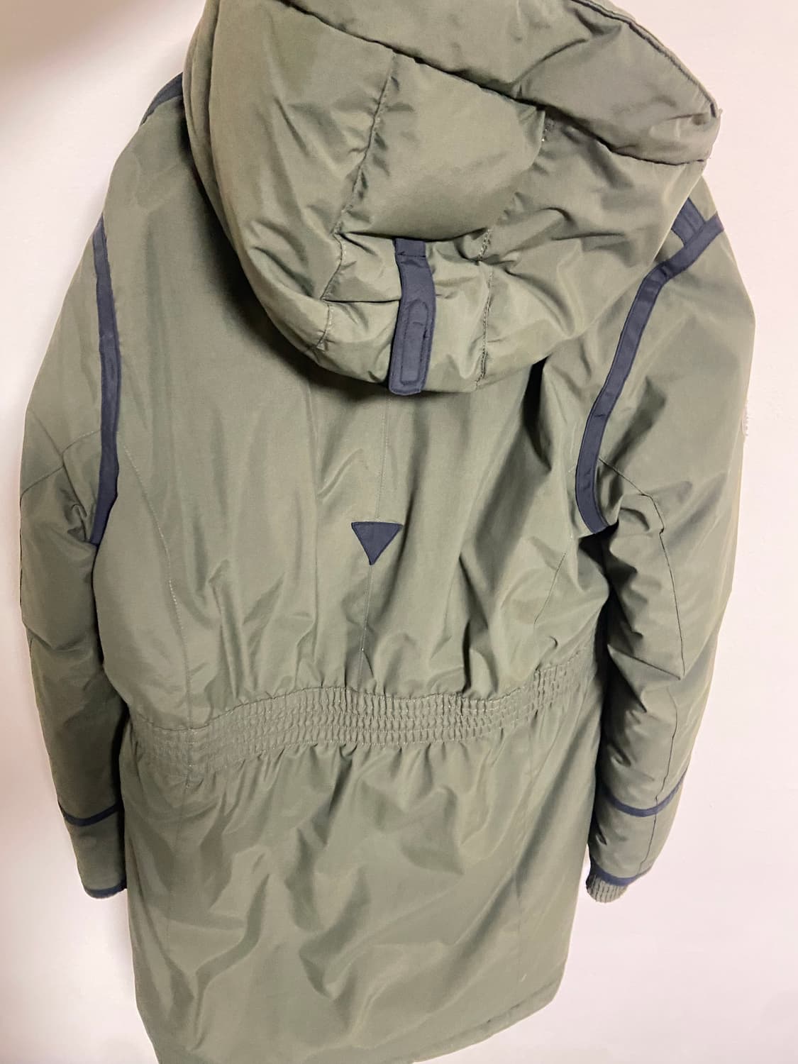 트레스패스 여성용 구스다운 롱패딩 카키 상품이미지6