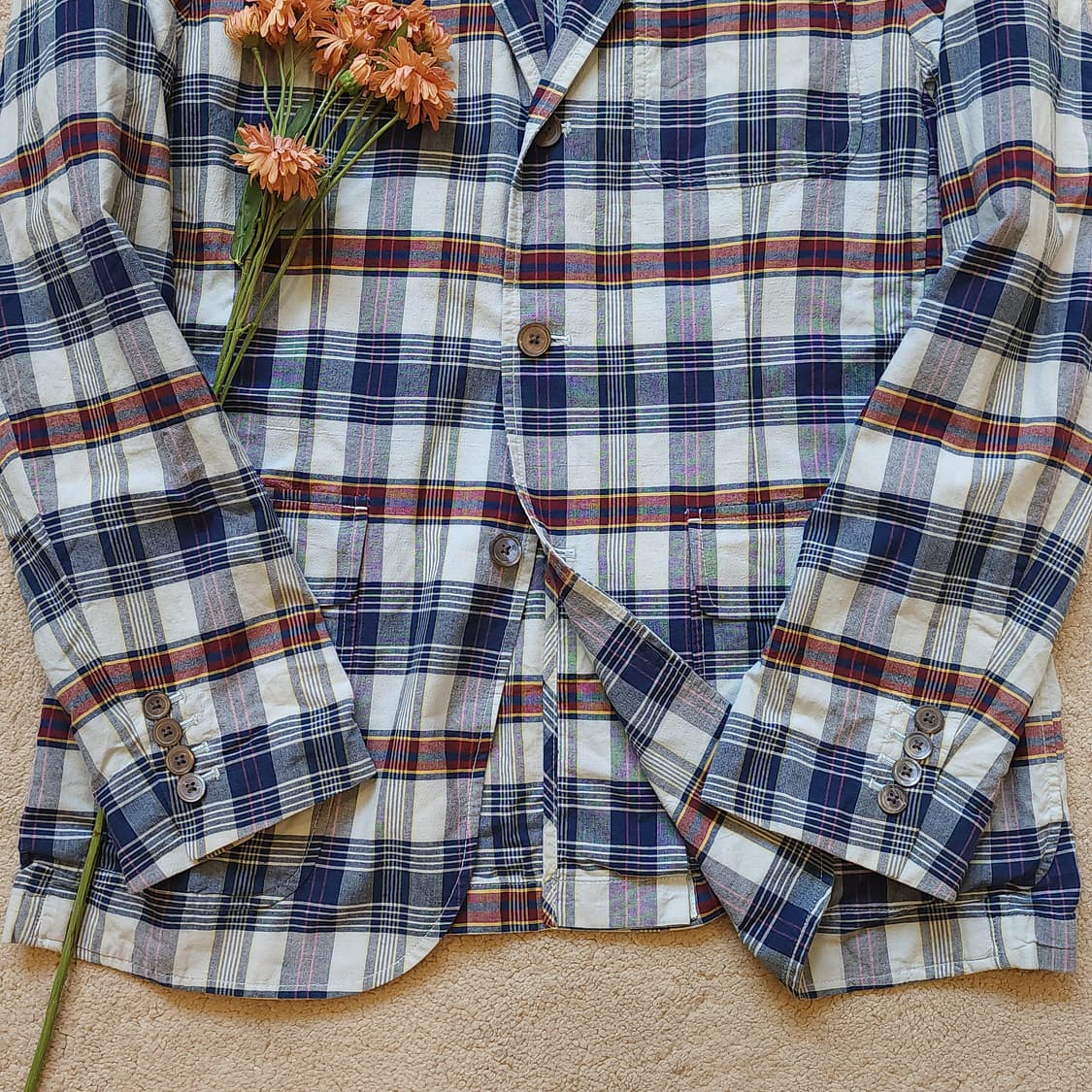 폴로 랄프로렌 블레이져 자켓 체크패턴 스포츠 자켓 46R 상품이미지6