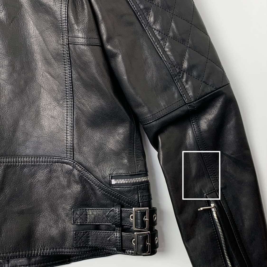 [L/정품] 지오지아 산양가죽 라이더 레더 남성자켓 상품이미지5