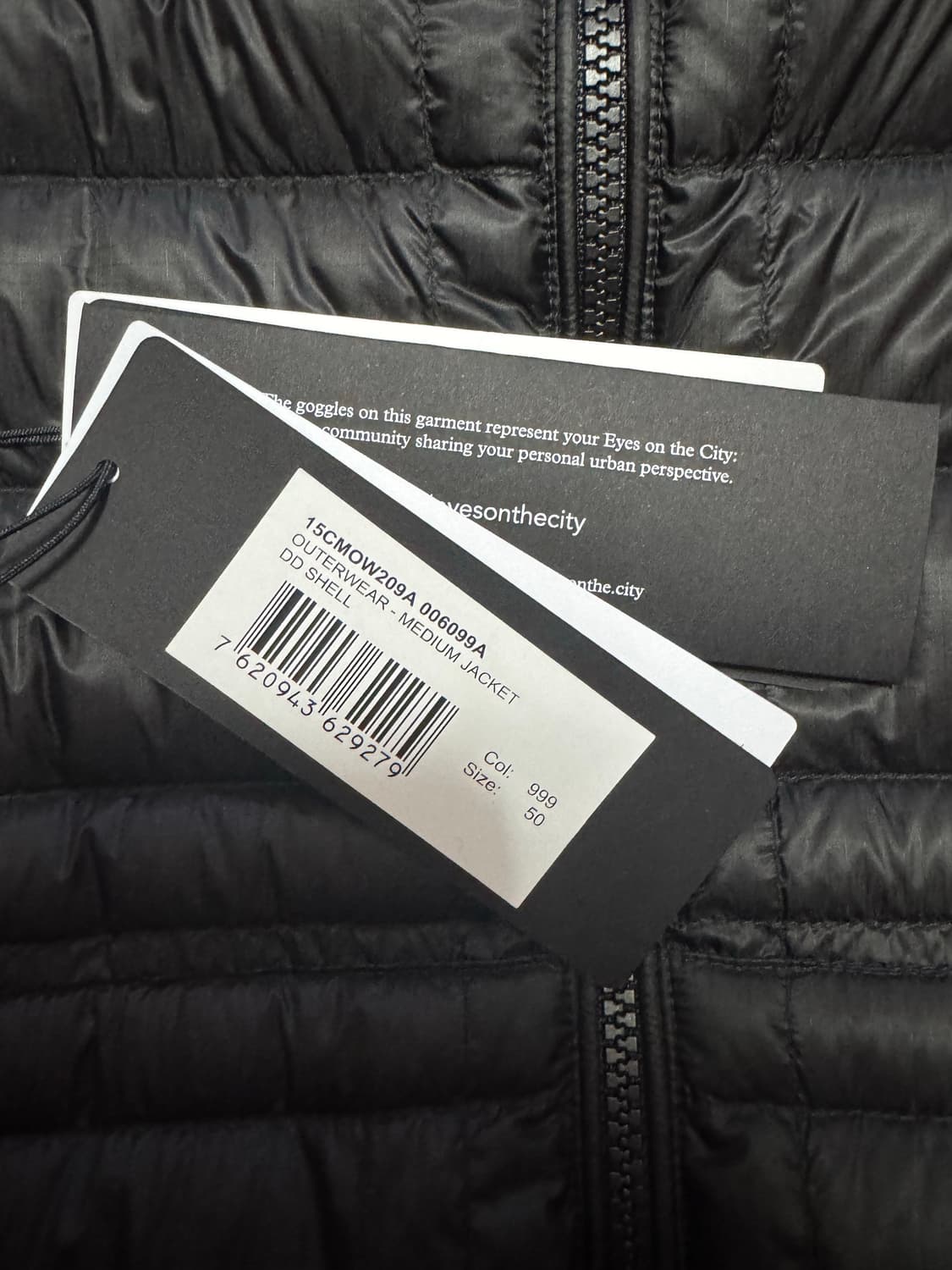 cp컴퍼니 dd쉘 고글 다운 경량패딩 23fw 50사이즈 L 상품이미지5