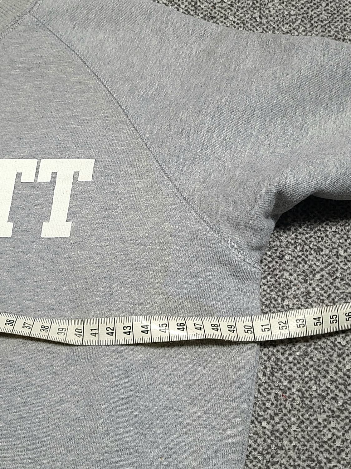 칼하트 Faculty 로고 맨투맨  안감 기모 회색 S 상품이미지4