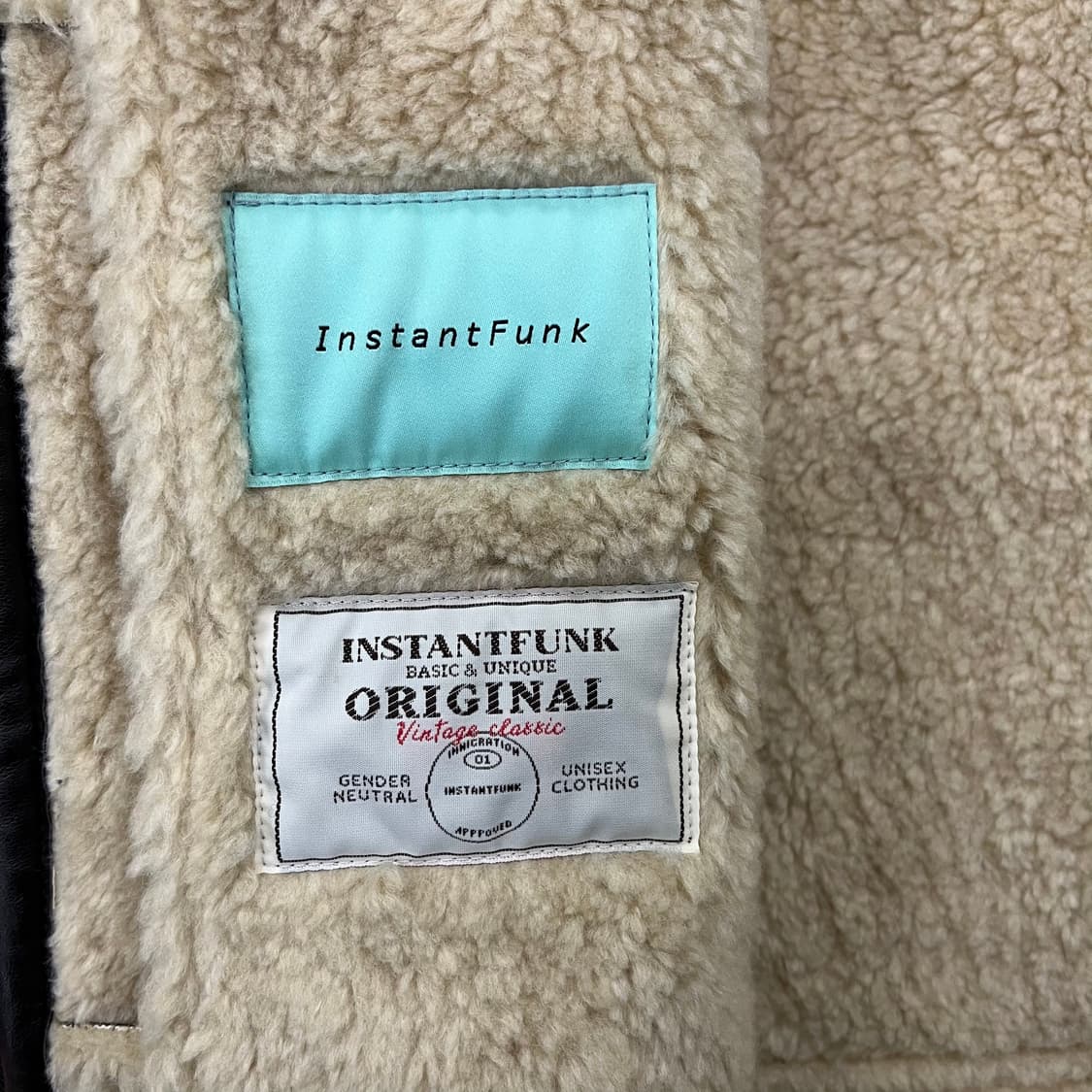 [3] 인스턴트펑크 양털 무스탕 자켓 브라운 3986 상품이미지7