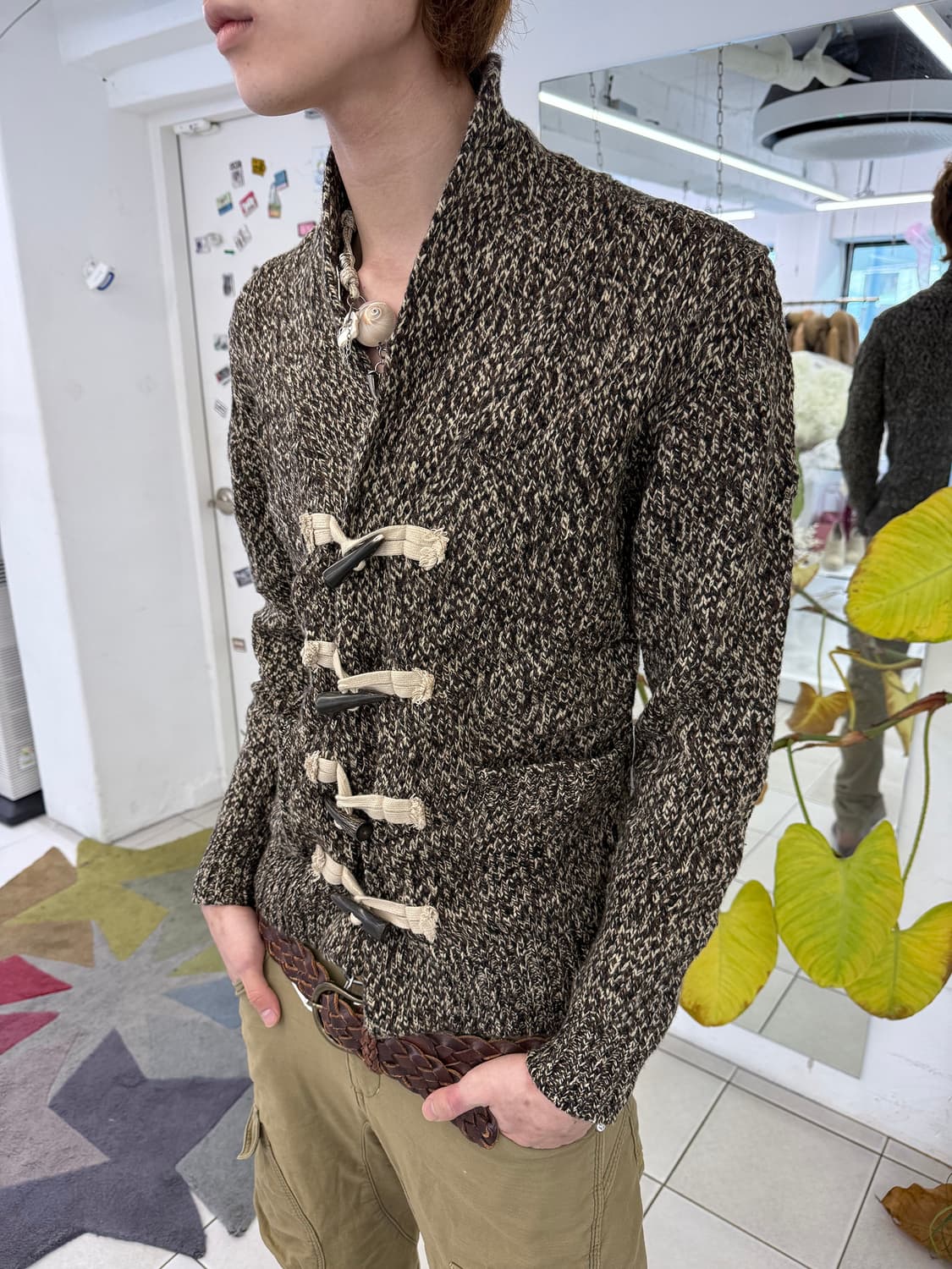 toggle button knit jacket 상품이미지2