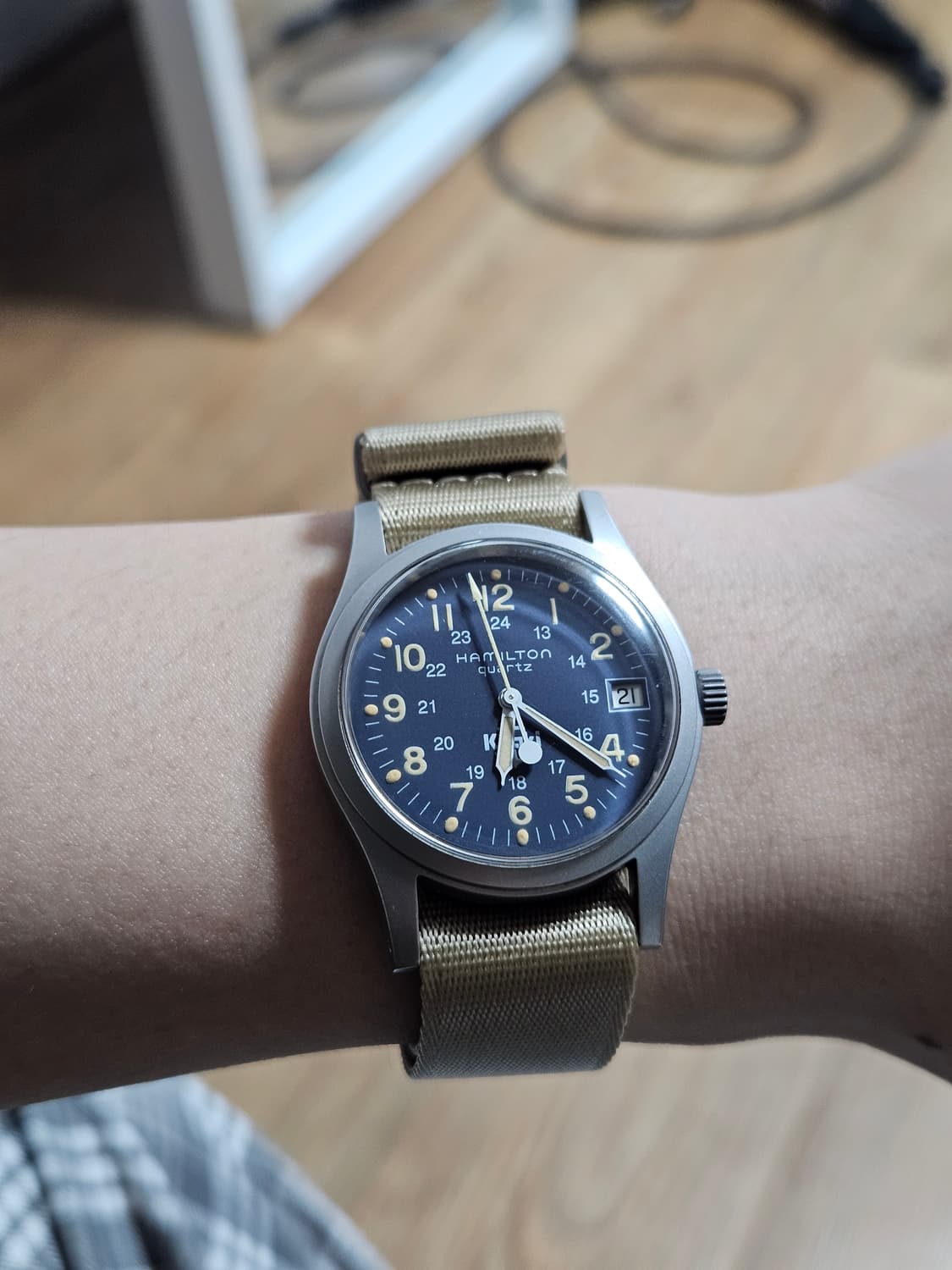 90s 해밀턴 9797 청판 필드워치 페노메 스트랩. 상품이미지2