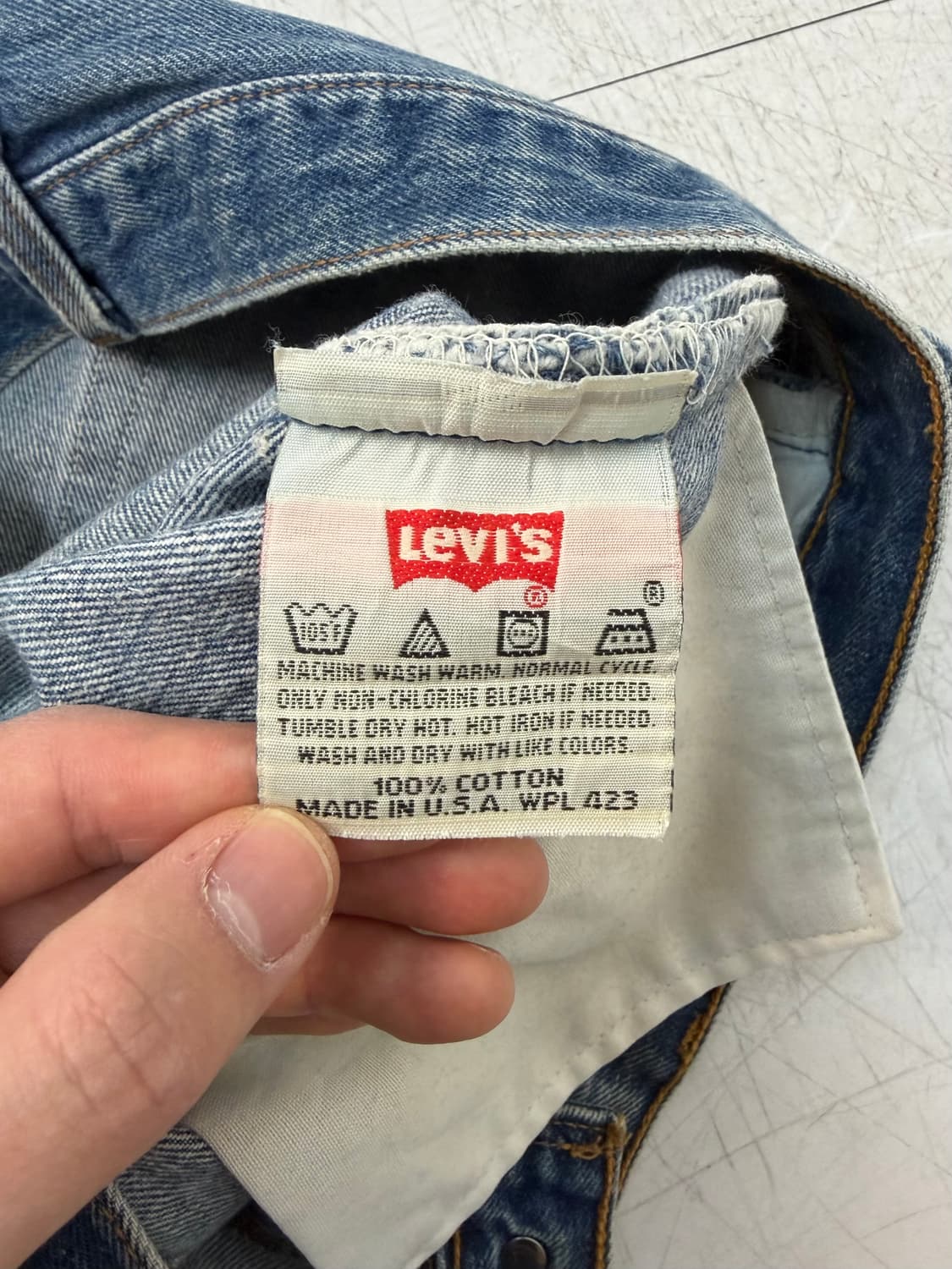 a285) 34 리바이스 90's USA 501 스트레이트 상품이미지8