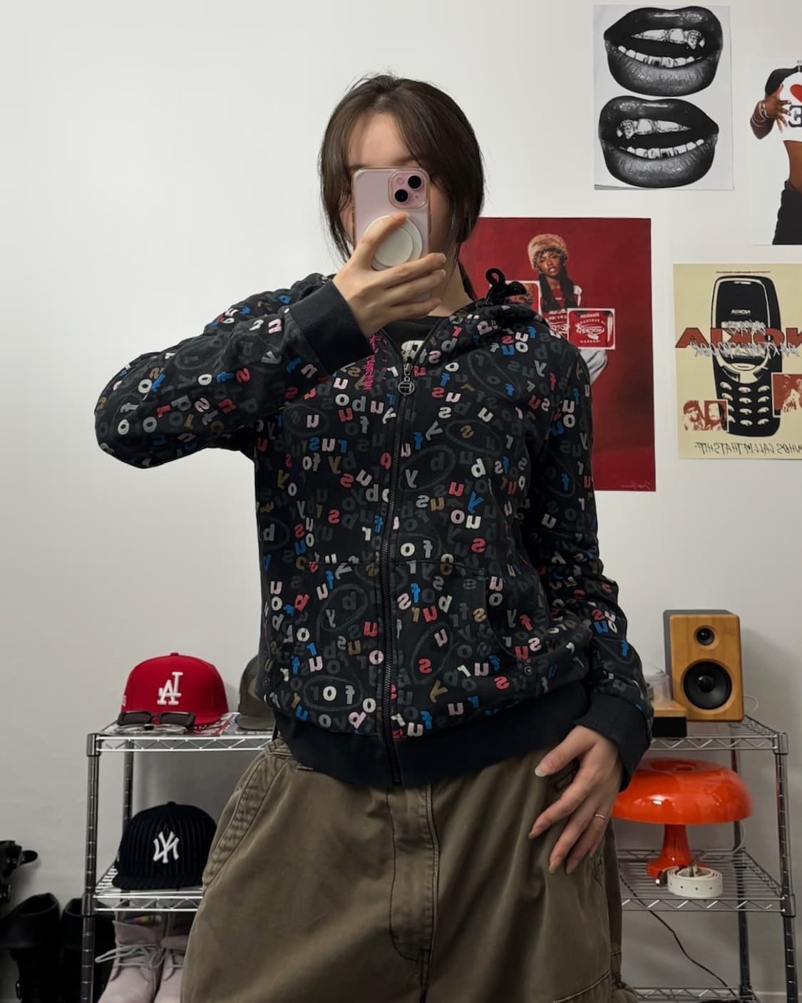 푸부 00s 패턴 후드집업 상품이미지2