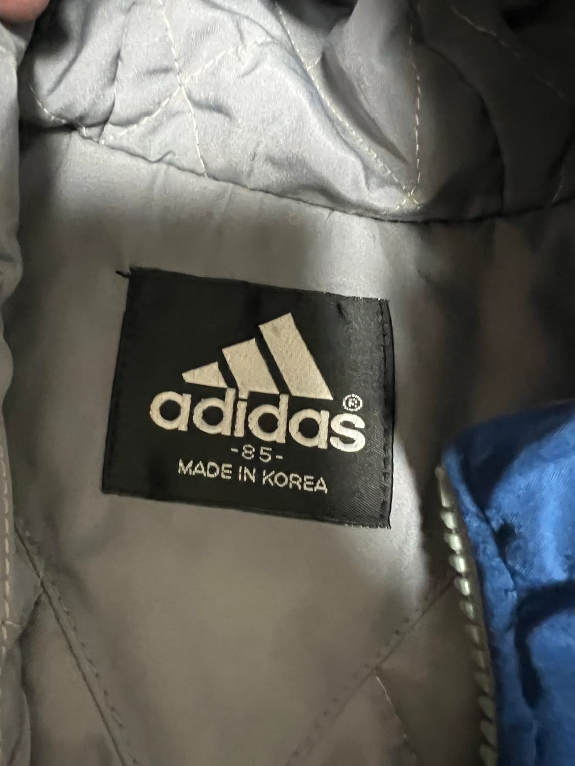 90s 올드스쿨 아디다스 빈티지 누빔 점퍼 바람막이 자켓 상품이미지3