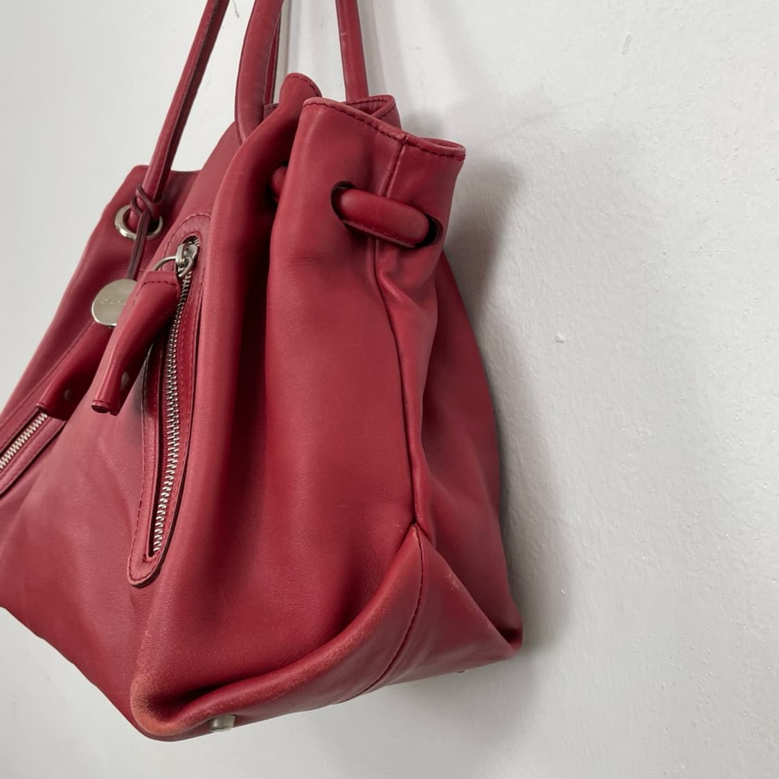 훌라 Furla 레드 크르멘 레더 토트백  상품이미지3