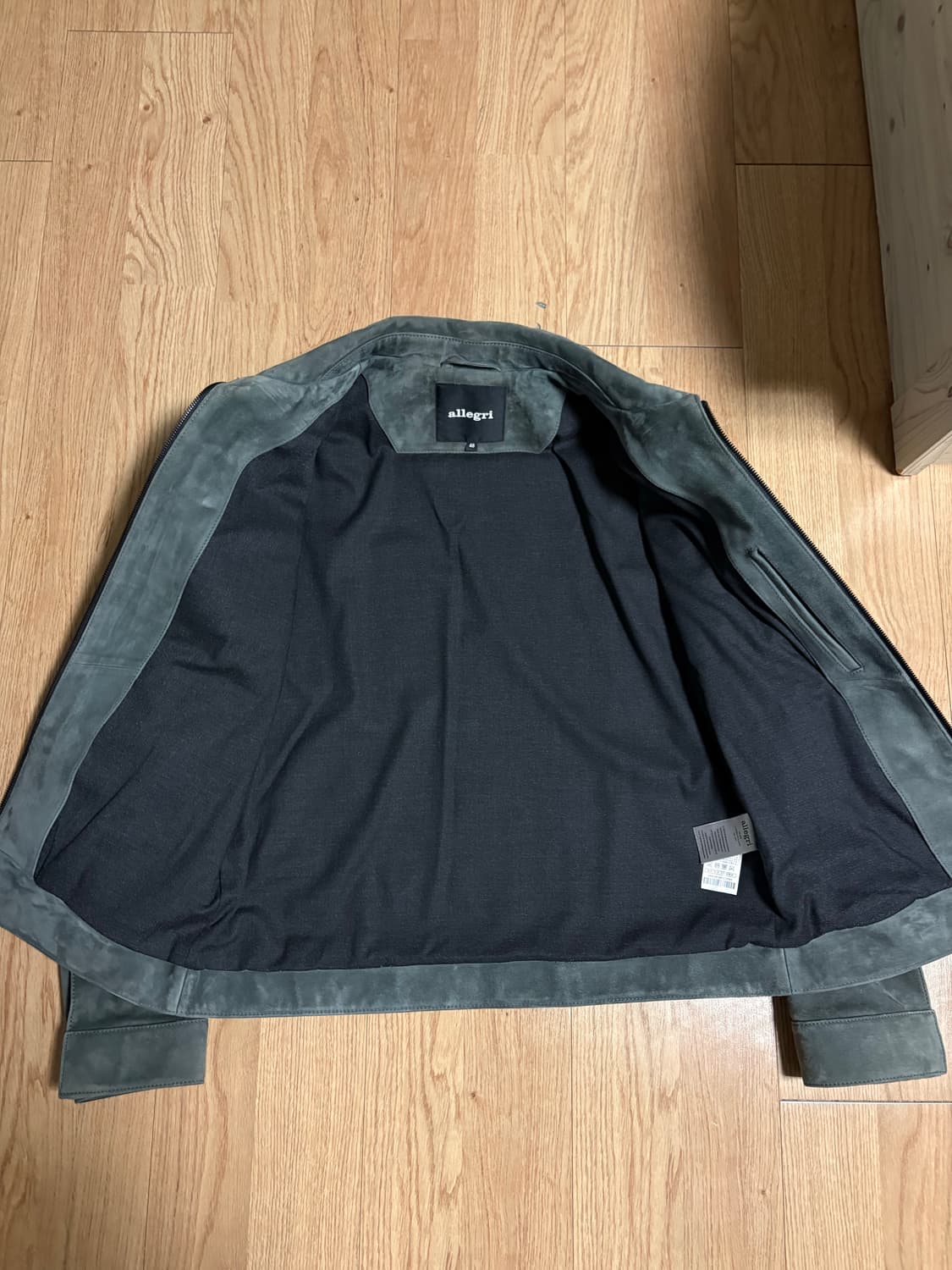 알레그리 스웨이드 천연가죽자켓 상품이미지3