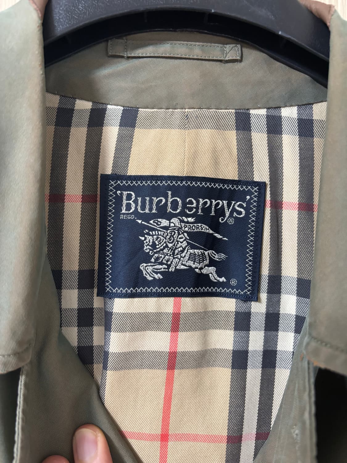 버버리 스타일 트렌치코트 카키 상품이미지3