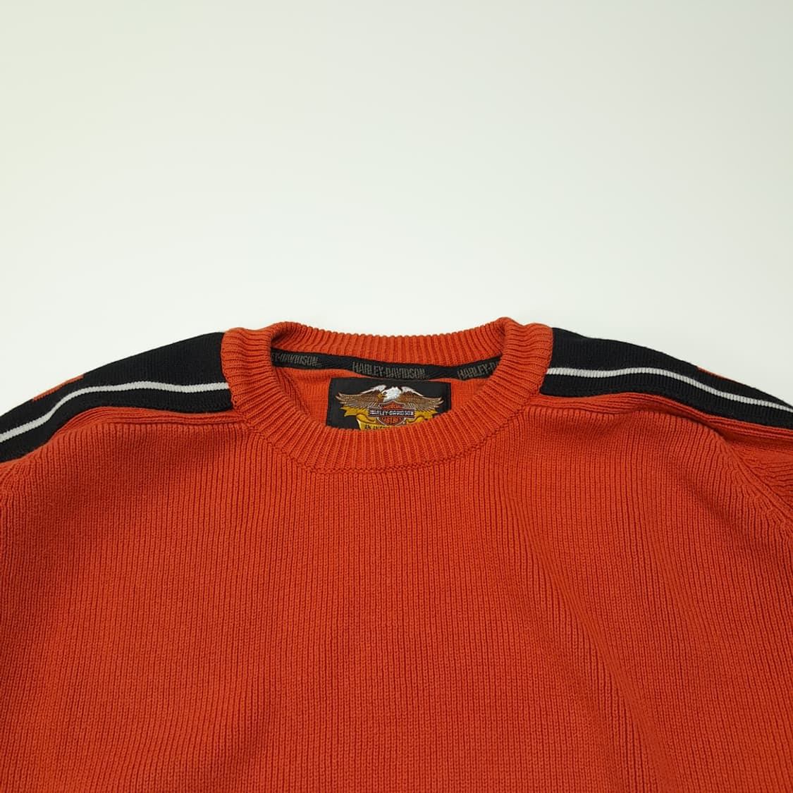 CL049 XL 할리데이비슨 90s 레이싱 슬리브 시그니처 오렌지 코튼 상품이미지2