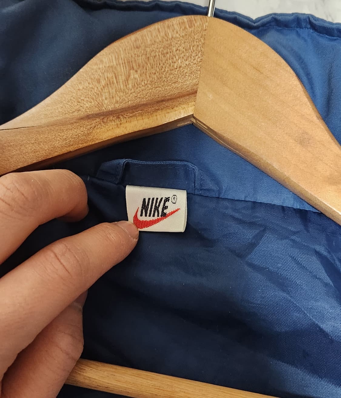 XL 나이키 90s 빅로고 올드스쿨 스카이블루 바람막이 자켓 상품이미지8