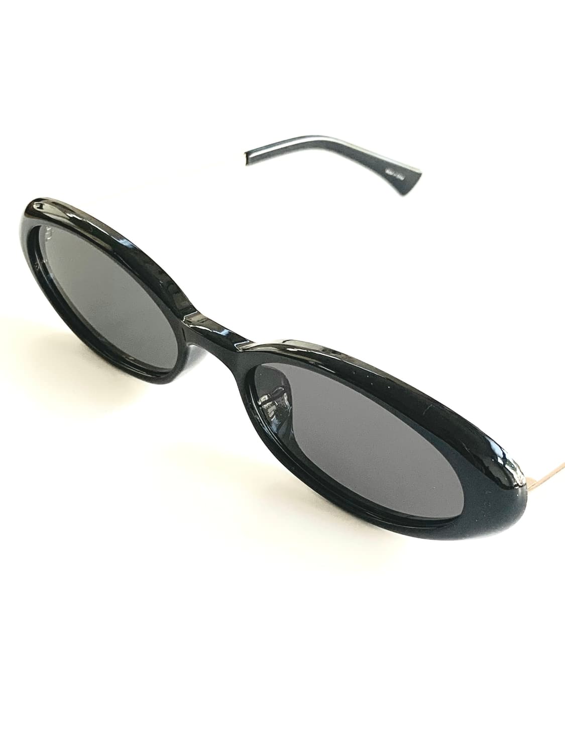 레트로 긱시크 오벌 블랙Y2K 선글라스 상품이미지2