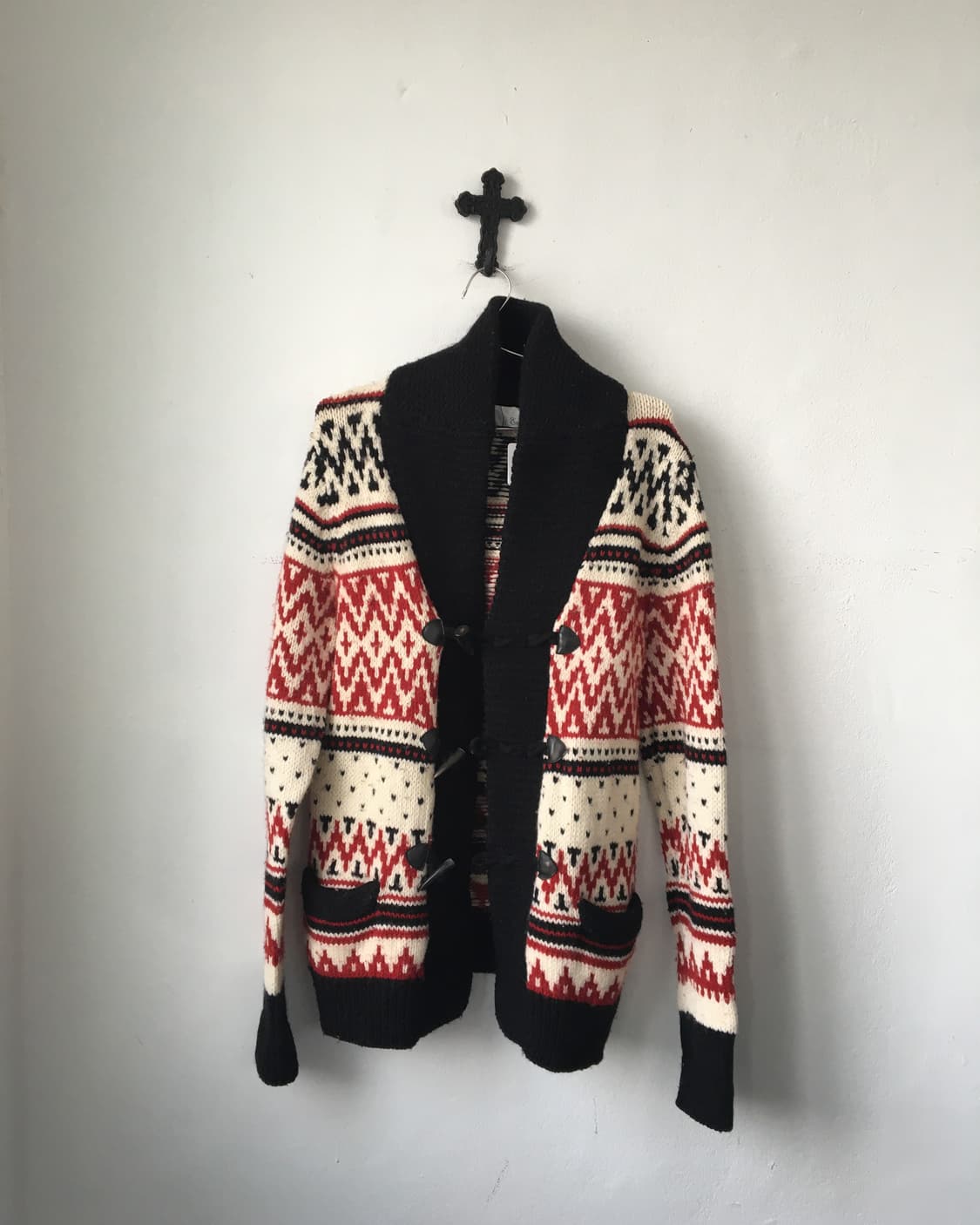 Duffle button cowichan knit cardigan 상품이미지2