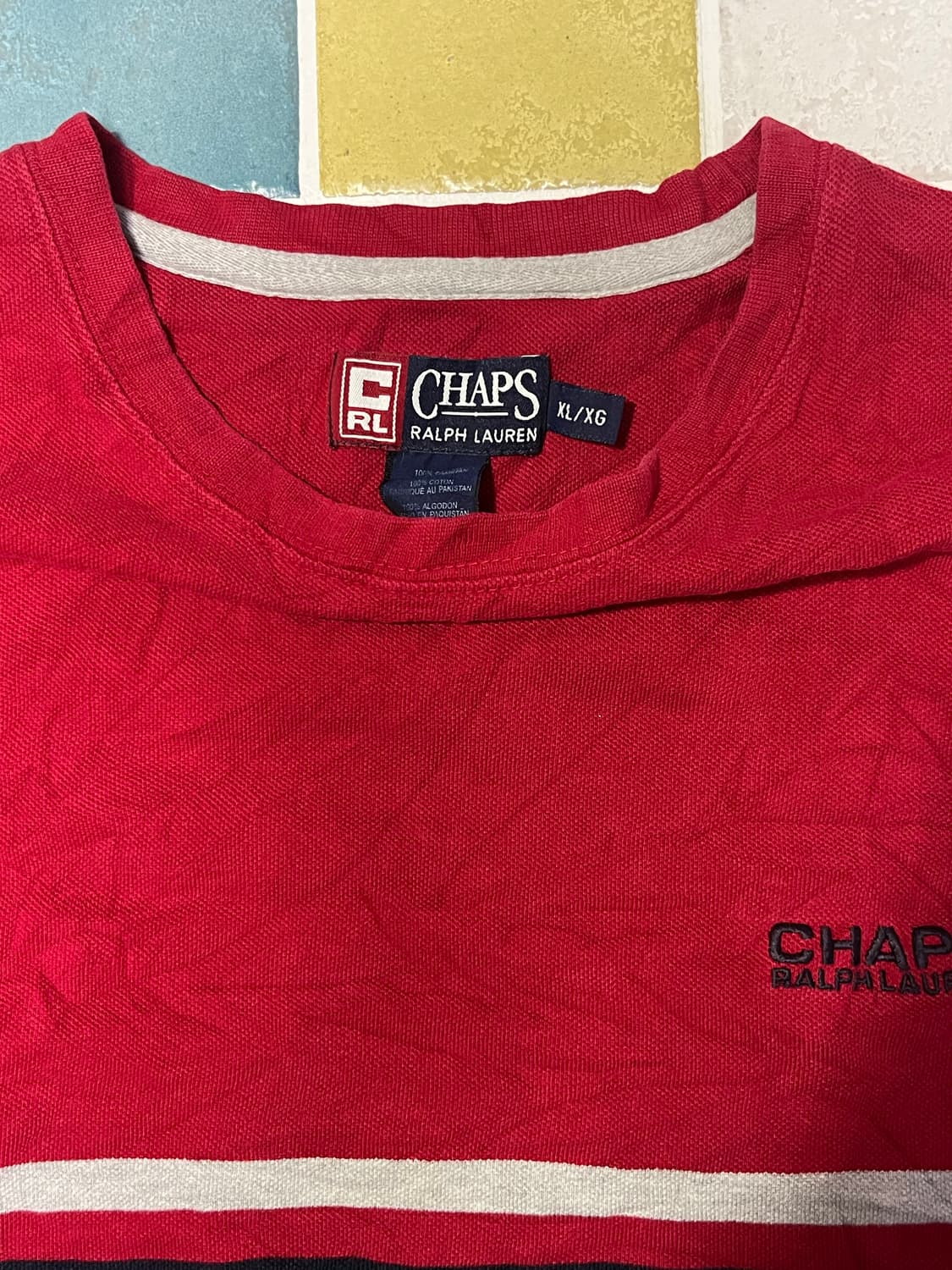Chaps Ralph Lauren 레드 롱슬리브T 상품이미지7