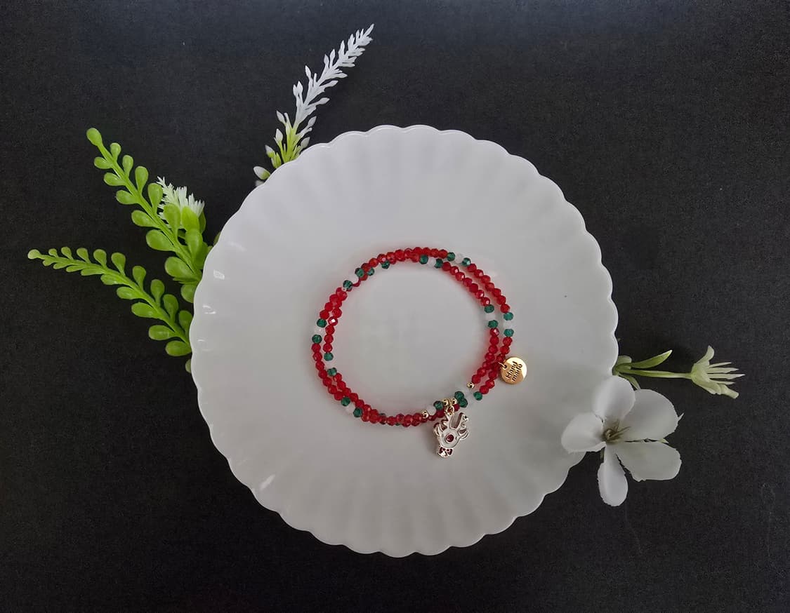 크리스마스 두줄팔찌_루돌프 상품이미지2