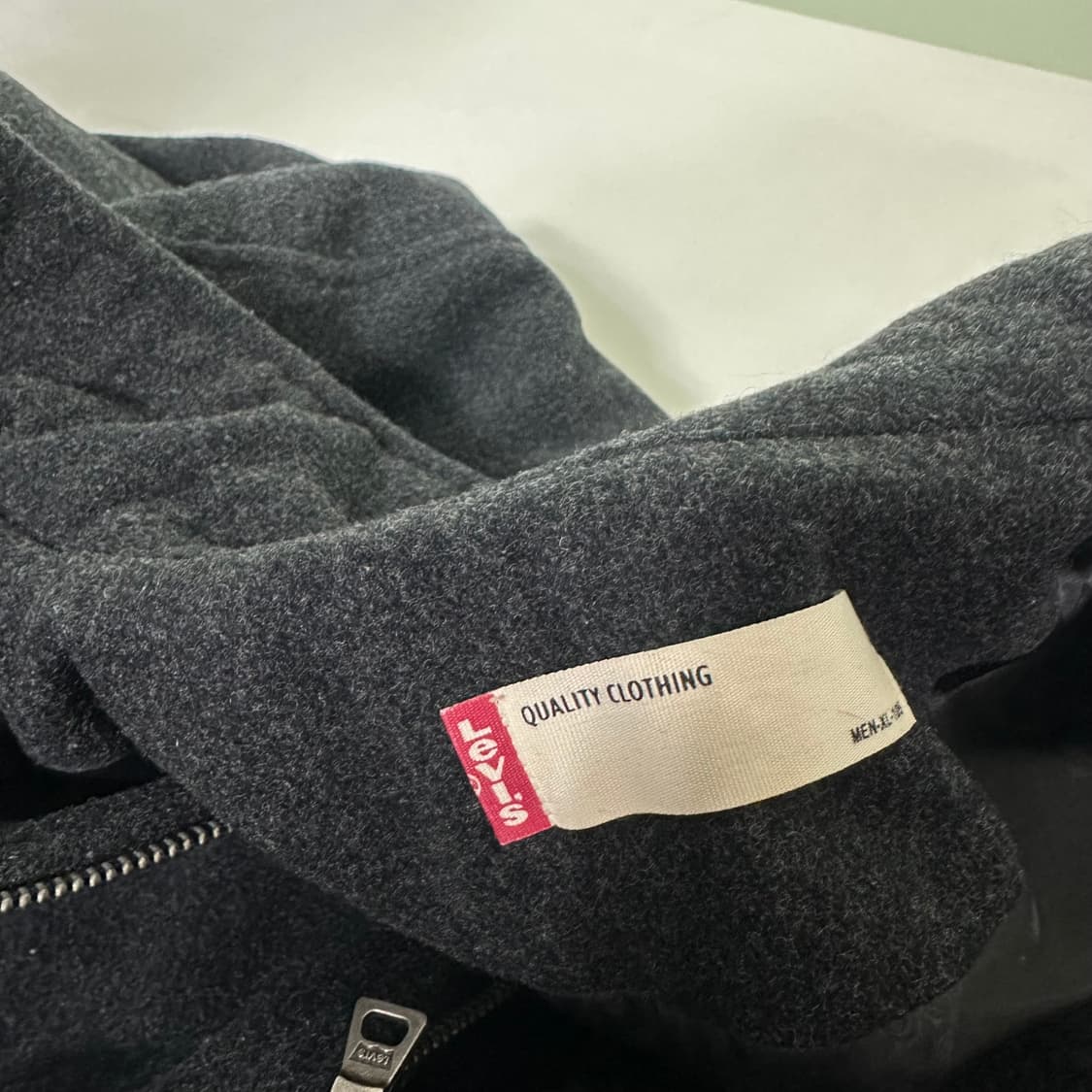 105 XL 리바이스 챠콜 로고배색 울자켓 상품이미지7