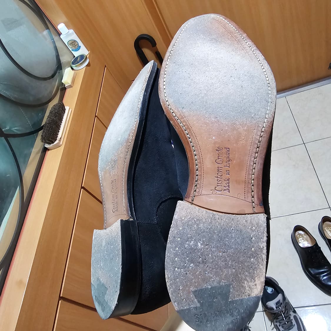 처치스 houston 블랙 스웨이드 첼시부츠 상품이미지5