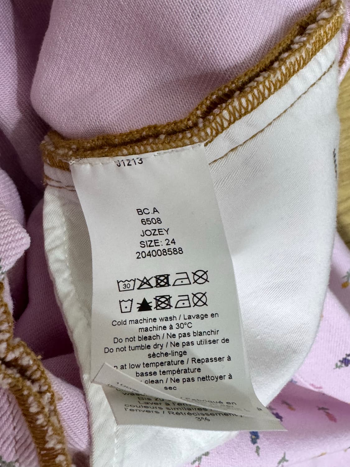 GANNI 가니 핑크 플라워 데님 팬츠 24 상품이미지7