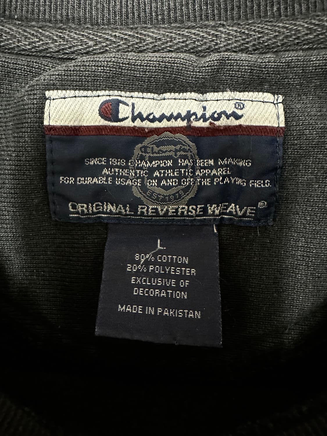 챔피온 리버스위브 블랙 맨투맨 상품이미지4