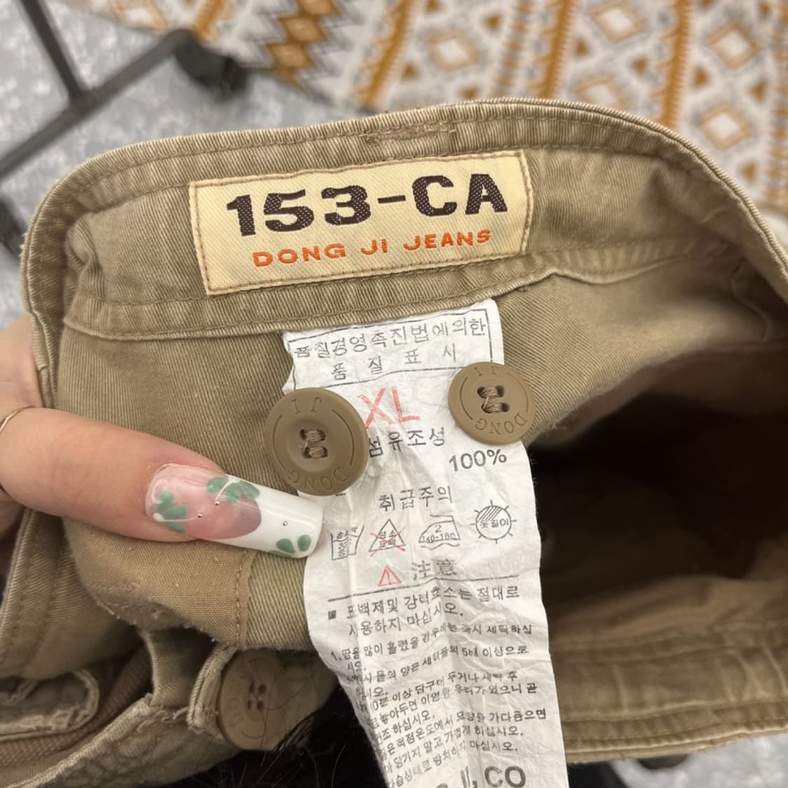 153-CA 사파리 헌팅 오트밀 카고 버뮤다 팬츠 XL C11324 상품이미지5