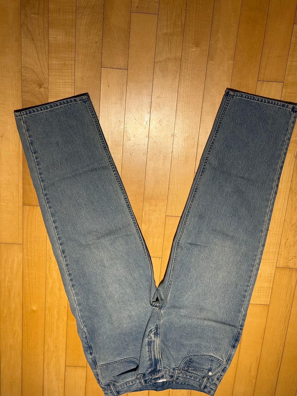 [L] 디스이즈네버댓 릴랙스드진 연청 상품이미지3