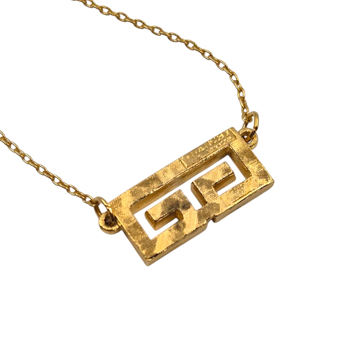 80s 지방시 비쥬 라인 G로고 파베 목걸이 상품이미지5