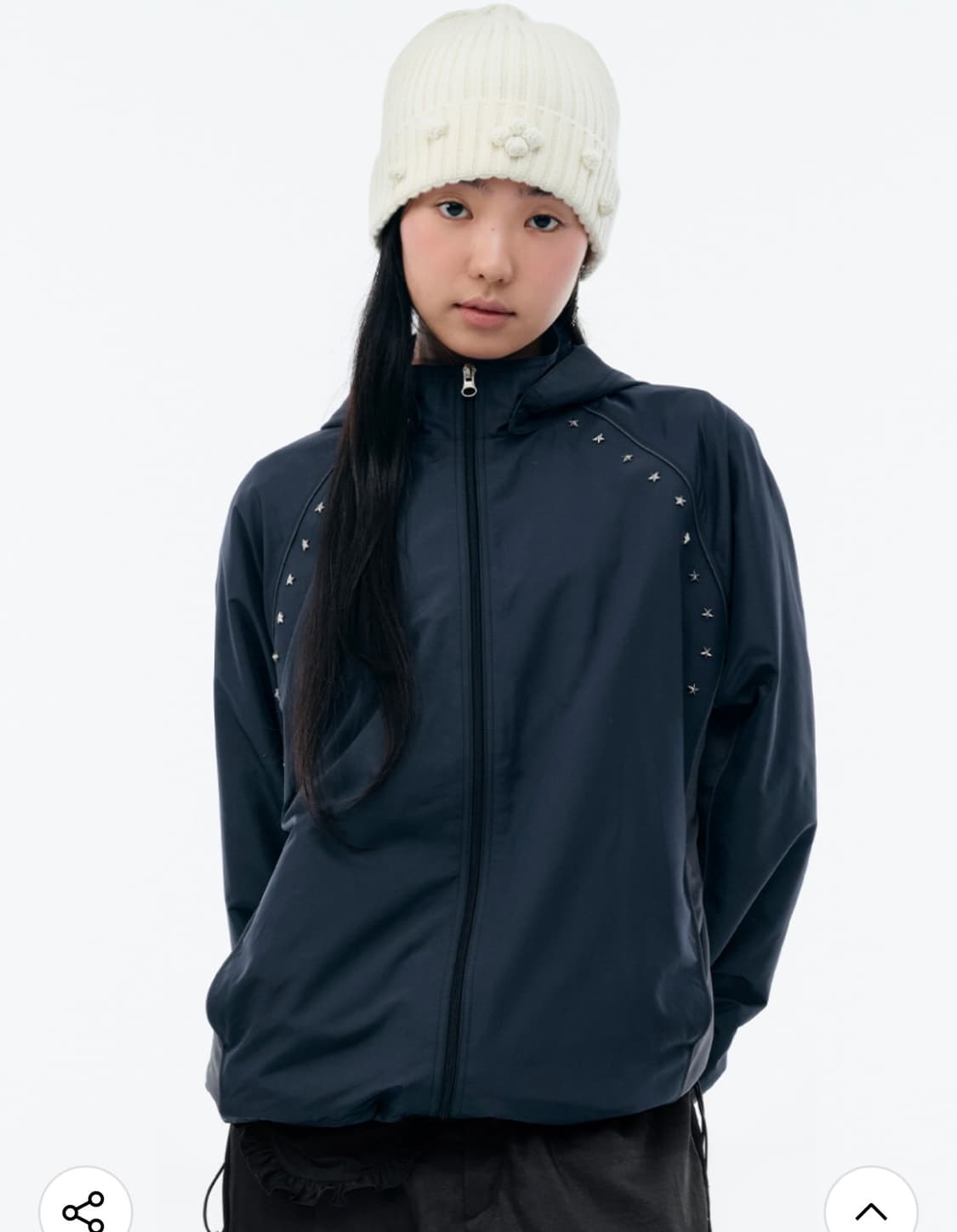 [택있는새상품] 뚜오미오 바람막이 자켓 (네이비) 상품이미지3