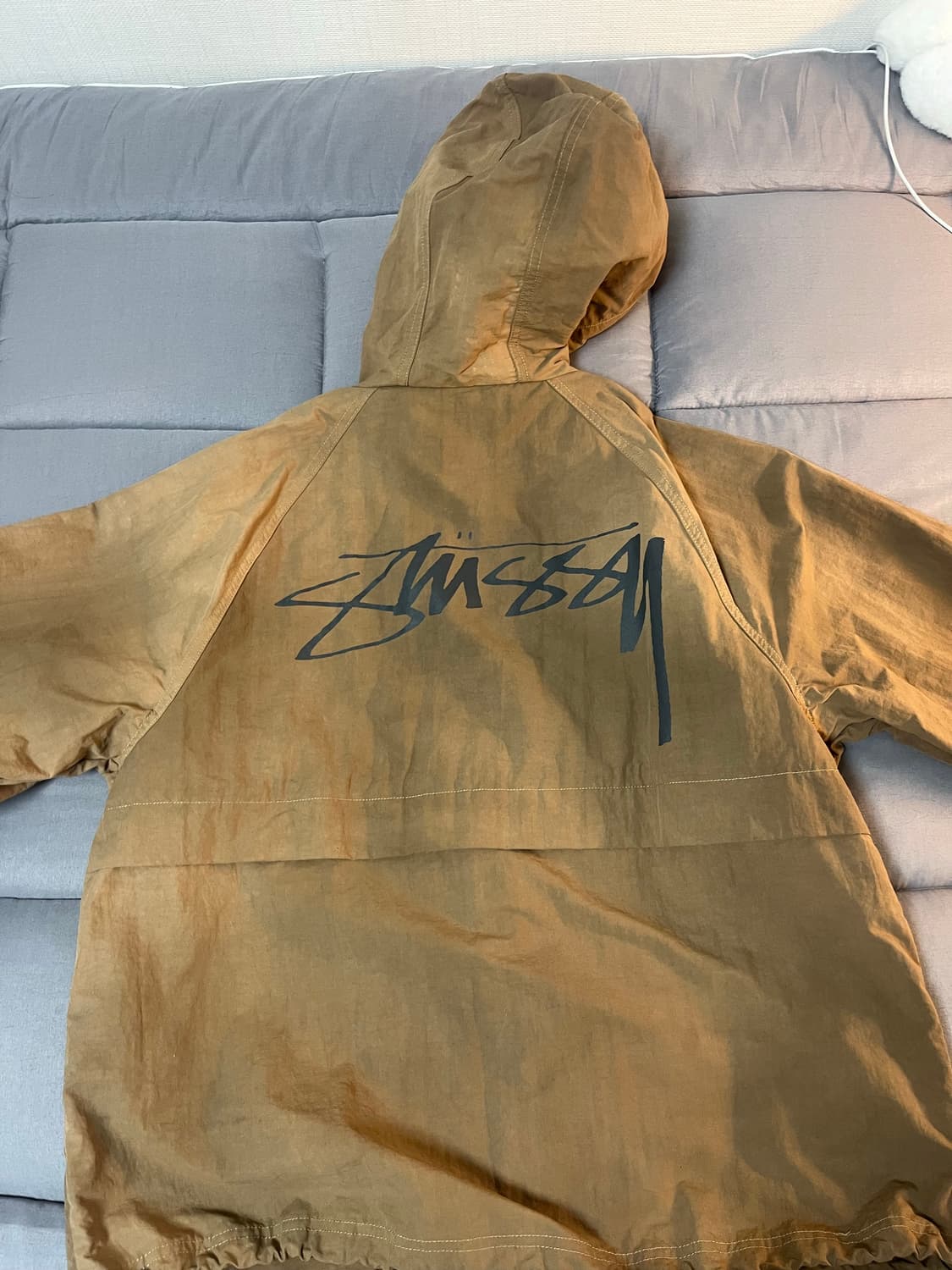 스투시 웨이브 비치 쉘 바람막이 브라운 S 상품이미지5