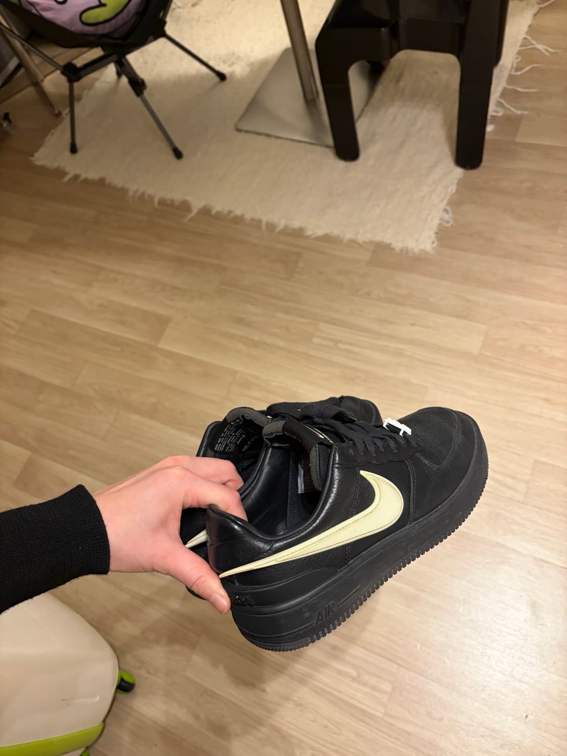 나이키 x 앰부쉬 에어포스 1 로우 SP 블랙 상품이미지6