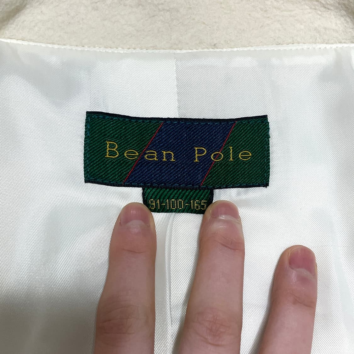 빈폴 아이보리 울 하프코트 여성90 상품이미지7