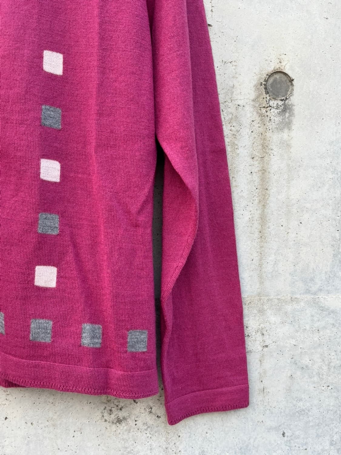 Dark Pink Round Neck Cardigan 상품이미지7