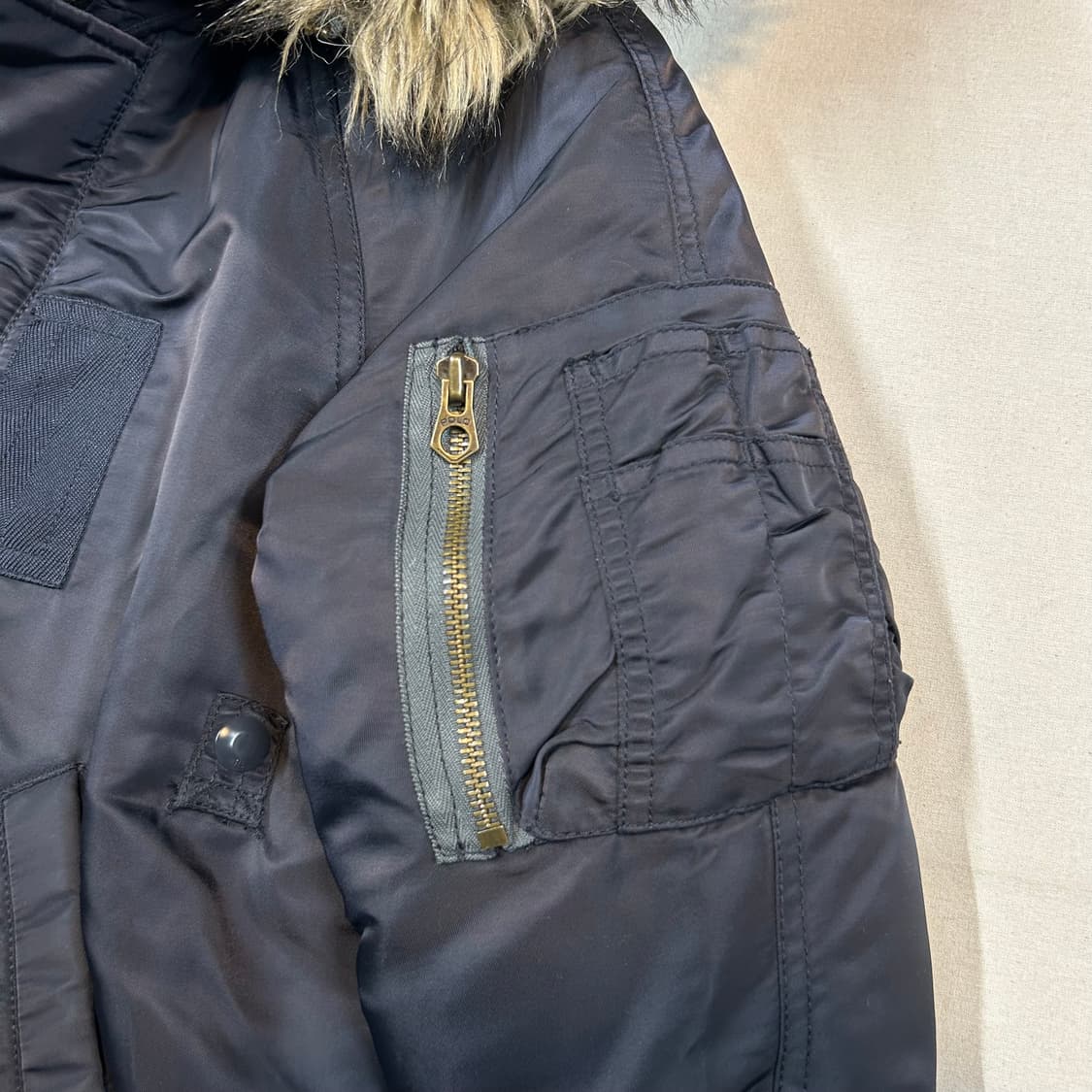 XS) 폴로 랄프로렌 N2B 항공점퍼 플라이트자켓 덕다운 패딩 상품이미지3